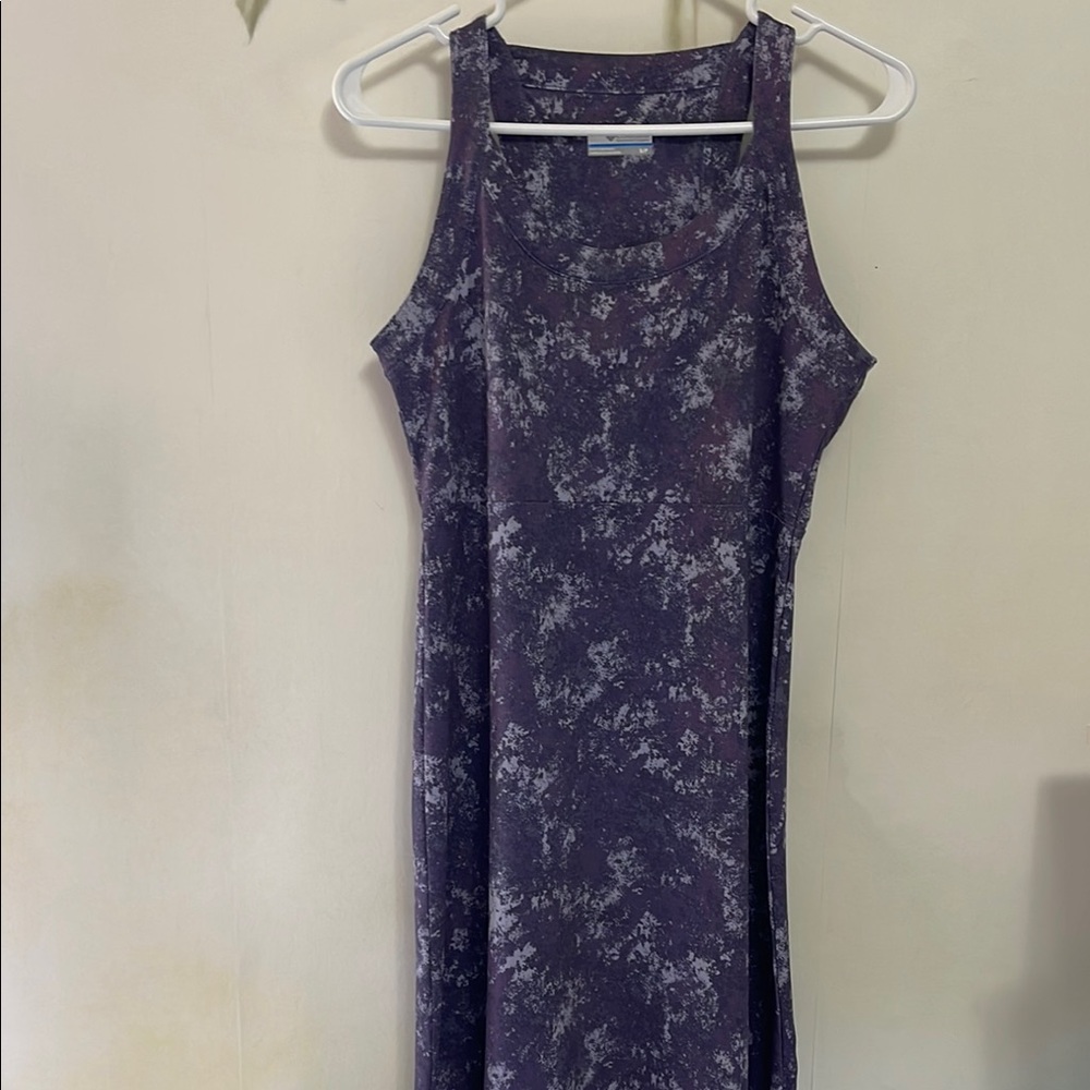 Columbia Sportswear PFG Freezer Purple Sleeveless Midi Dress
